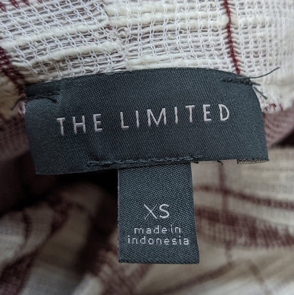 ✨3/$15 The Limited white & red cowl neck sweater XS - Picture 8 of 8